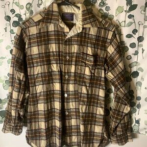 brown flannel